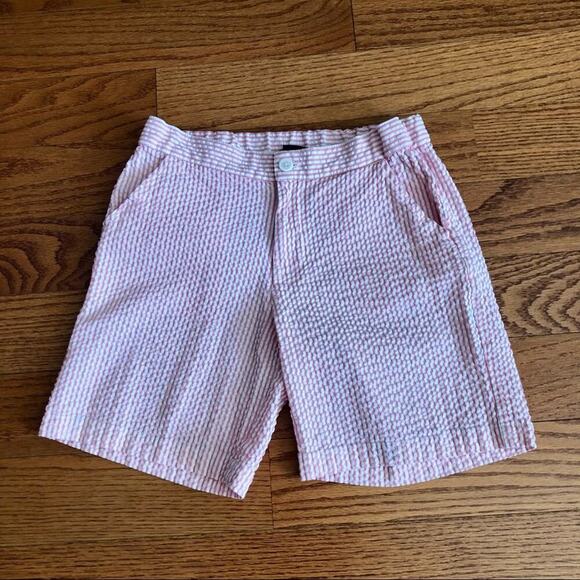 OSCAR DE LA RENTA Seersucker Pink White Striped shorts Girl’s Size 14 - Picture 10 of 10